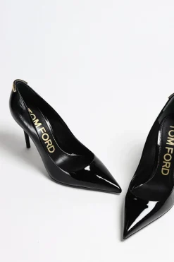 Femme Tom Ford Pompes Iconic T En Noir/Noir