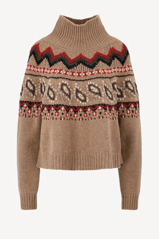 Femme Alanui Pull Antarctic En Luli Marron