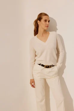 Femme Anita Hass Pull Blair En Ivoire