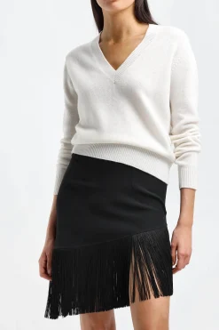 Femme Anita Hass Pull Blair En Ivoire