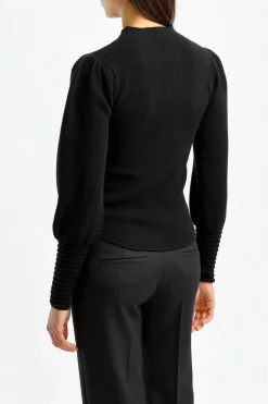 Femme Van Kukil Pull Chloe En Noir Ebene