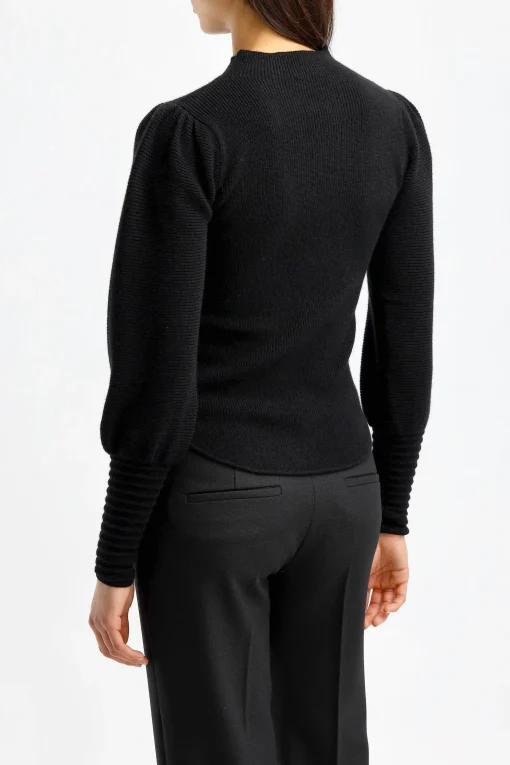 Femme Van Kukil Pull Chloe En Noir Ebene