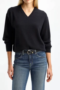 Femme Nili Lotan Pull Edith En Marine Fonce