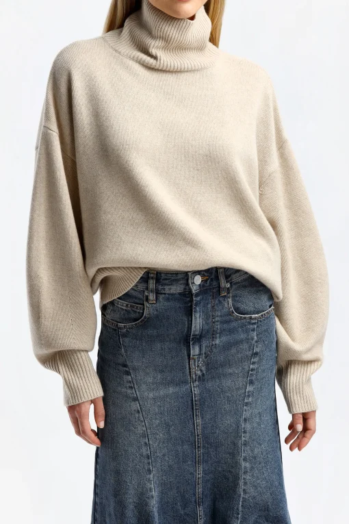 Femme Isabel Marant Pull En Cachemire Aspen Beige