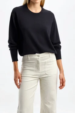 Femme Nili Lotan Pull En Cachemire Itzel In Dark Navy