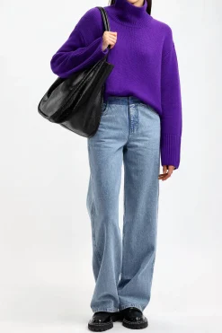 Femme Lisa Yang Pull Fleur En Grape
