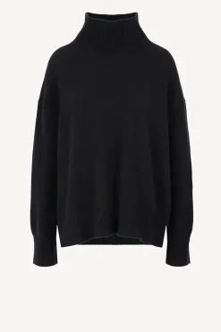 Femme Van Kukil Pull Jean En Noir Ebene
