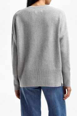 Femme Lisa Yang Pull Mila En Gris Colombe