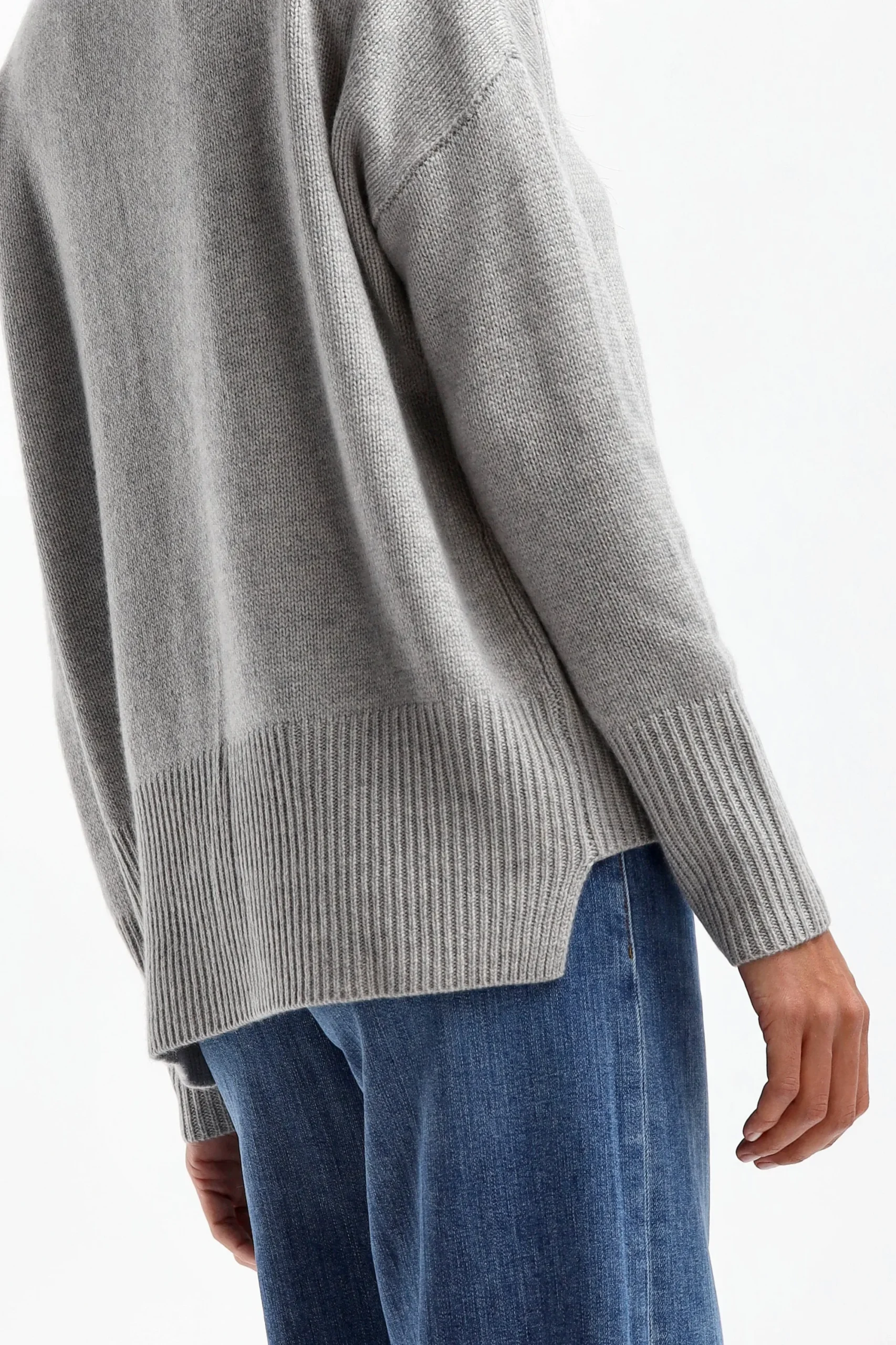 Femme Lisa Yang Pull Mila En Gris Colombe