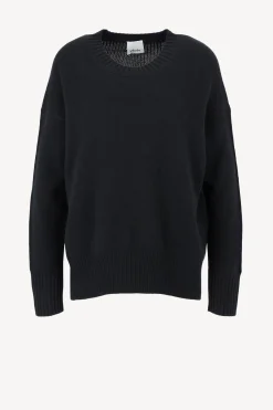 Femme Allude Pull Ras Du Cou En Noir