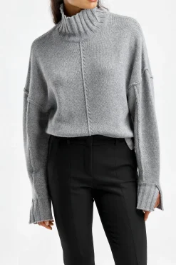 Femme Van Kukil Pull Reese En Gris Derby