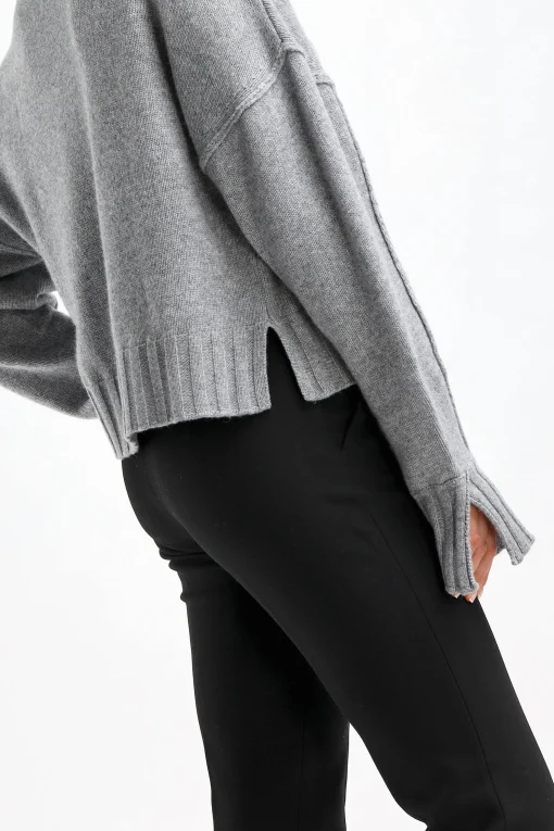 Femme Van Kukil Pull Reese En Gris Derby