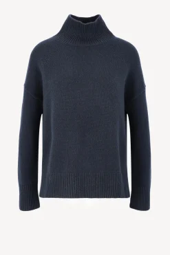 Femme Kujten Pull Ulla En Marine Fonce