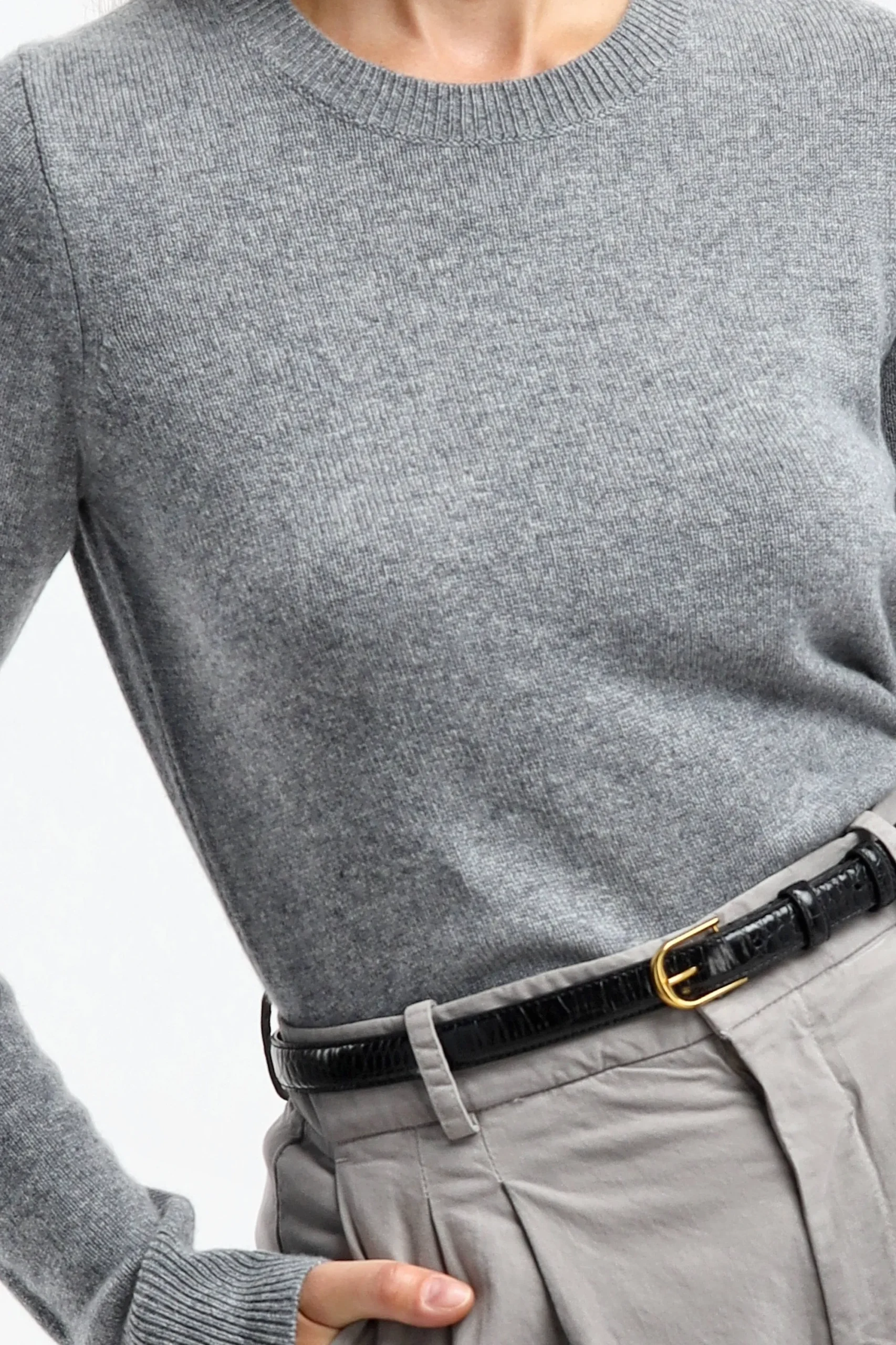 Femme Nili Lotan Pull Waldorf En Gris Clair