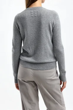 Femme Nili Lotan Pull Waldorf En Gris Clair