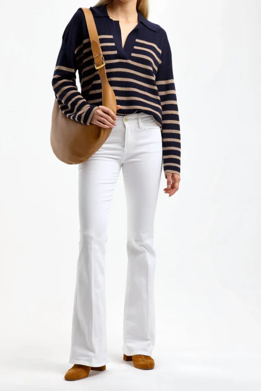 Femme Rails Pullover Harris En Camel/Navy
