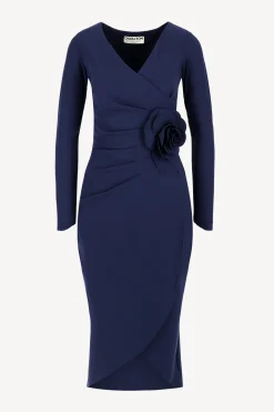 Femme Chiara Boni Robe Agapios En Blu Notte
