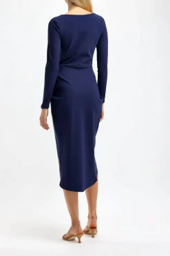 Femme Chiara Boni Robe Agapios En Blu Notte
