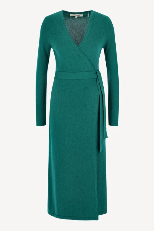 Femme Diane von Furstenberg Robe Astrid In Fall Green