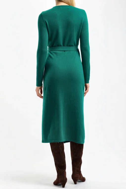 Femme Diane von Furstenberg Robe Astrid In Fall Green