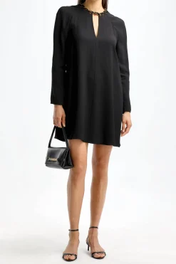 Femme Zimmermann Robe Chain Embellie En Noir