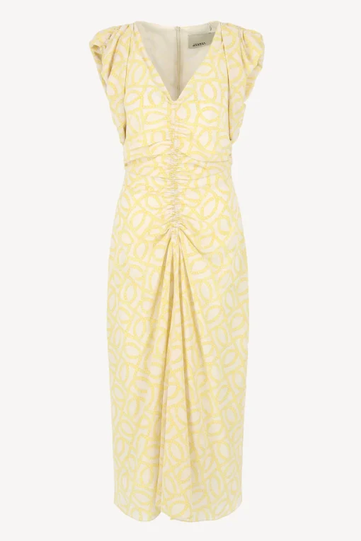 Femme Isabel Marant Robe Gilya En Ecru