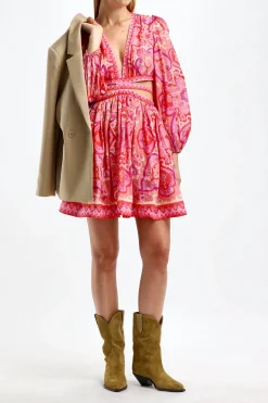 Femme Zimmermann Robe Halcyon En Rose/Violet