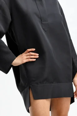 Femme Khaite Robe Kal En Noir