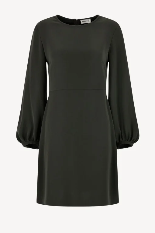Femme P.A.R.O.S.H. Robe Poker En Verde Oliva