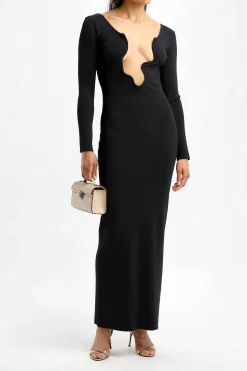 Femme Christopher Esber Robe Salacia En Noir