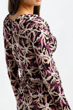 Femme Diane von Furstenberg Robe Sylviana In Fall Leaves