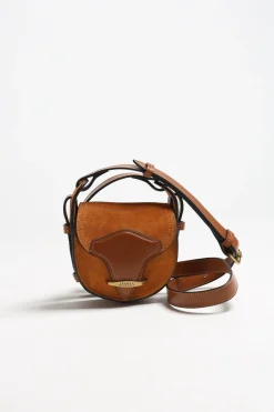 Femme Isabel Marant Sac Botsy Mini Suede En Terre De Sienne