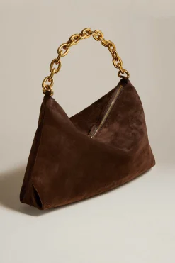 Femme Khaite Sac Clara Suede A Coffee