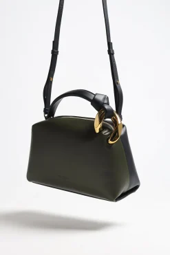 Femme JW Anderson Sac Corner En Kaki/Navy