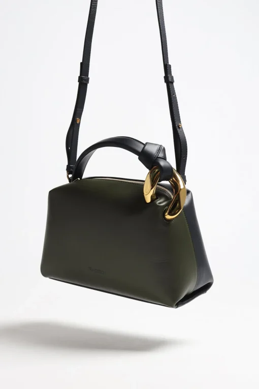 Femme JW Anderson Sac Corner En Kaki/Navy