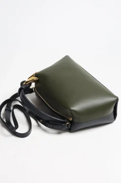 Femme JW Anderson Sac Corner En Kaki/Navy
