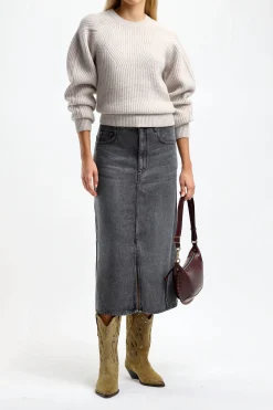 Femme Isabel Marant Sac Oskan Moon In Burgundy