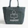 Femme Isabel Marant Shopper Yenky En Vert Fonce
