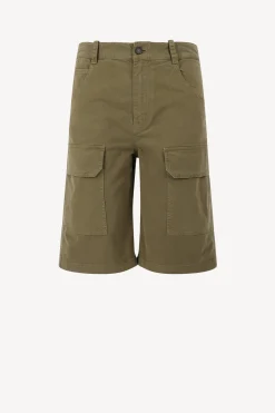 Femme Nili Lotan Short Lucca En Vert Olive
