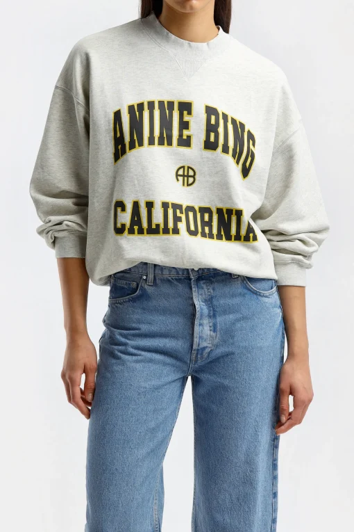Femme Anine Bing Sweat-Shirt Jaci California En Gris
