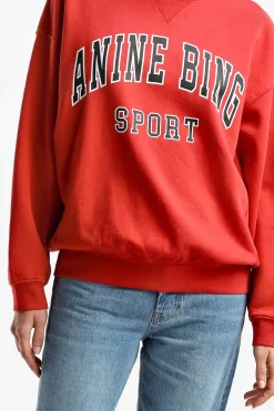 Femme Anine Bing Sweat-Shirt Jaci En Rouge