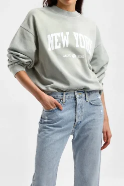 Femme Anine Bing Sweat-Shirt Jaci Ny En Vert