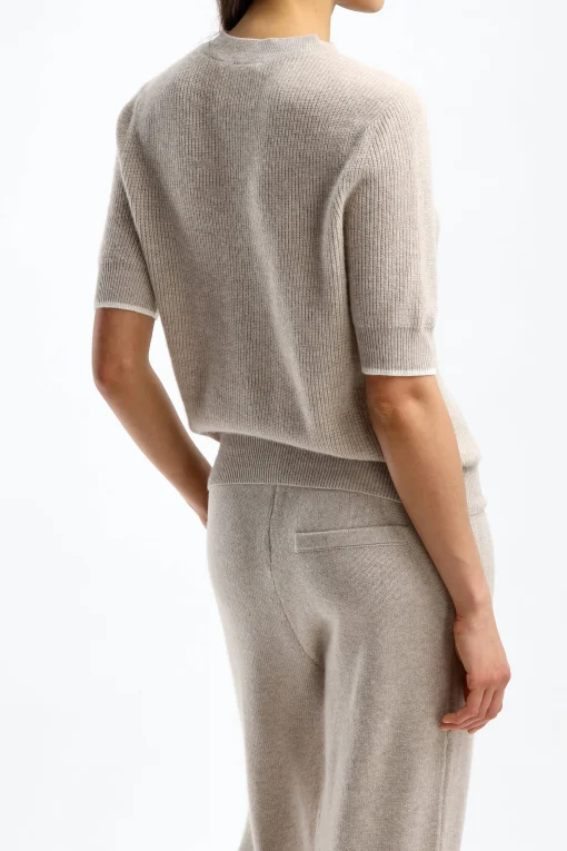 Femme Lisa Yang Tricot Gigi En Sable/Creme