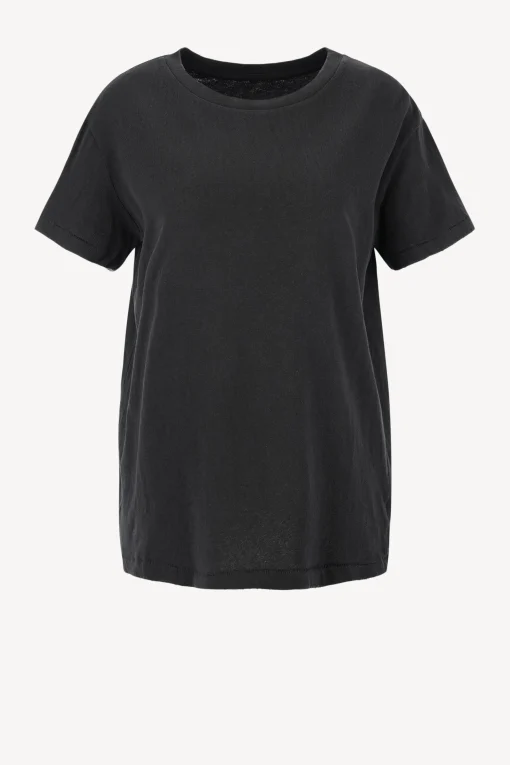 Femme Nili Lotan T-Shirt Brady En Noir Delave