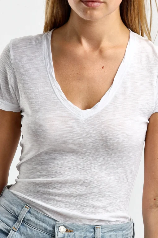Femme James Perse T-Shirt Casual En Blanc