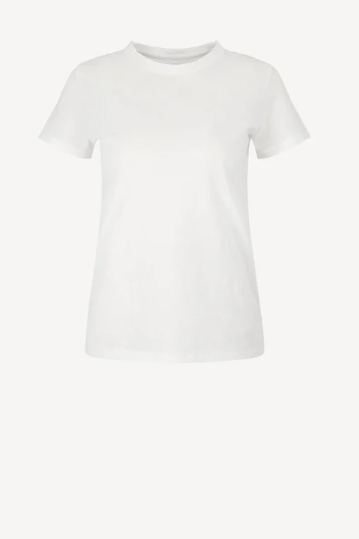 Femme Vince T-Shirt Essential En Blanc Optique