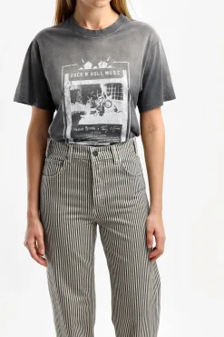 Femme Anine Bing T-Shirt Lili Ab X To X Stones En Noir