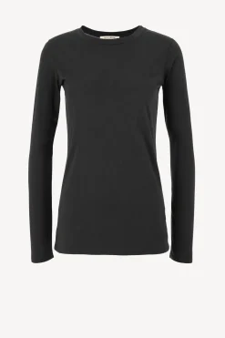 Femme Nili Lotan T-Shirt Long En Noir Delave