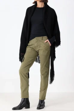 Femme Anthony Thomas Melillo T-Shirt Long Modal Rib En Noir