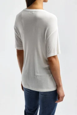 Femme Anine Bing T-Shirt Vale En Blanc